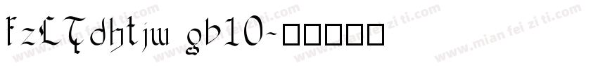 fzLTdhtjw gb10字体转换